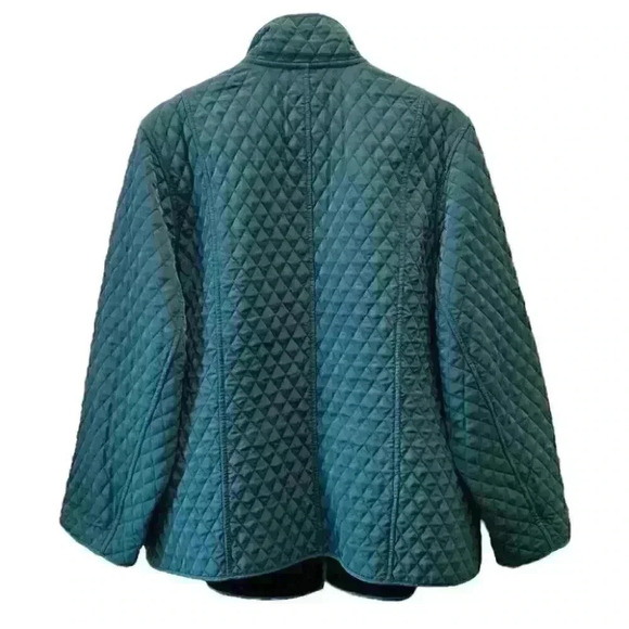 Vintage Utility Barn Jacket Chore Coat Quilted Reversible Green Black 16 2X - Picture 3 of 16